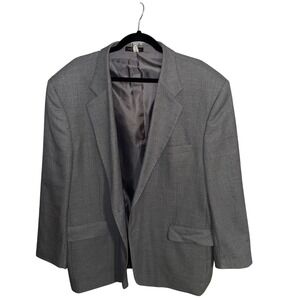 Mens Grey Wool Blazer Jacket Suit Separate Coat Size 42R